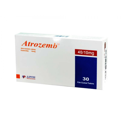 ATROZEMB 40 / 10 MG ( ATORVASTATIN / EZETIMIBE ) 30 FILM-COATED TABLETS